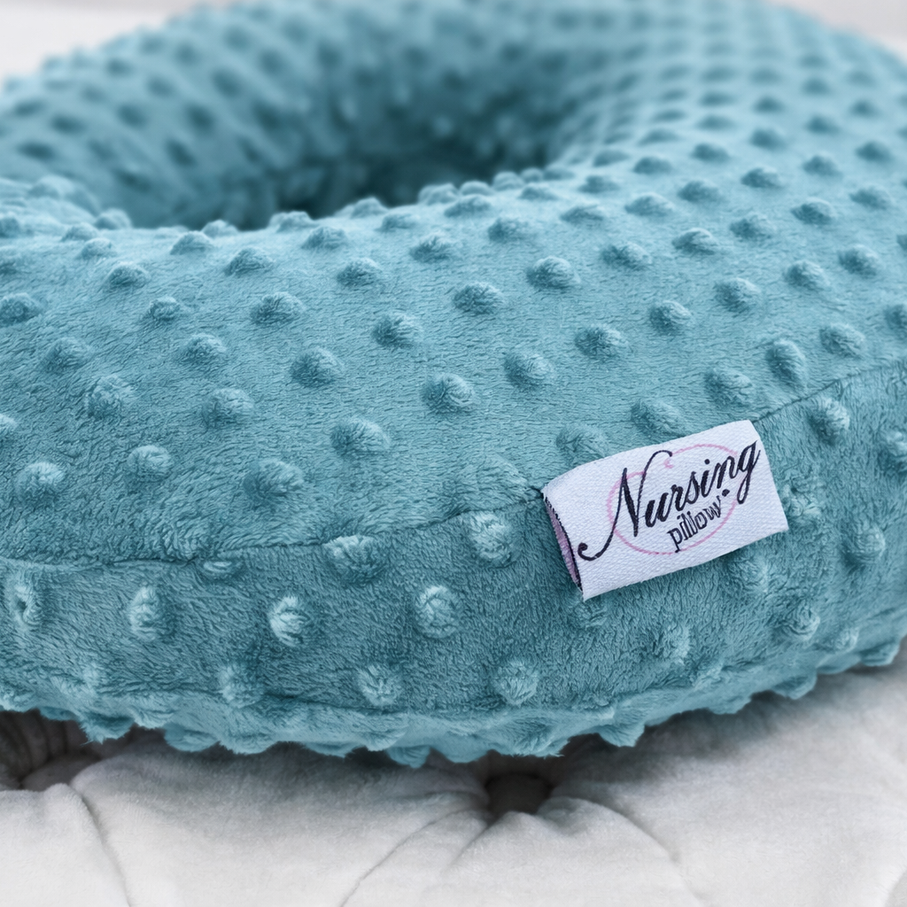 Teal Minky Nursing Pillow
