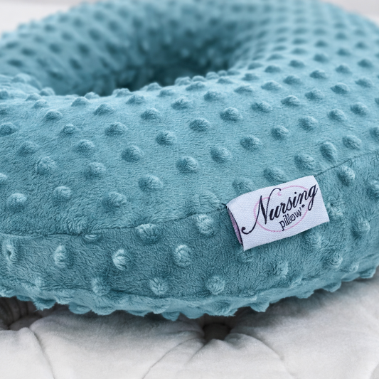 Teal Minky Nursing Pillow