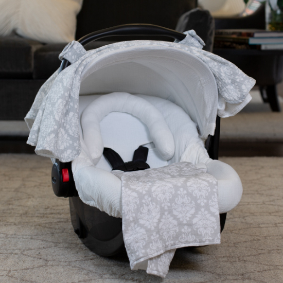 Carseat Canopy™ Kennedy Whole Caboodle 5 piece Infant Car Seat Kit